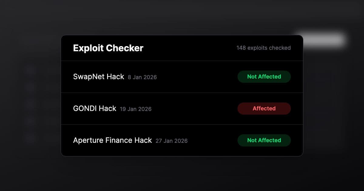 Multichain Exploit Checker